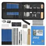 Wynhard Drawing Pencils Shading Pencils Set Drawing Kit Sketching Kit Sketch Pencils Set for Artists Charcoal Pencils for Artists Pencils for Artists Kit Graphite Pencil Set Artist Pencil Set 35 Pcs