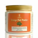 Indus Organics Orange Peel Powder face pack | Citrus aurantium - For Tan Removal, Oil Control, Glowing Skin, Scars, Boosten Collagen, Natural Skin cleanse and Natural Face pack with Vitamin C - 120gm