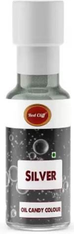 RED CLIFF Edible Oil Candy Color Silver Icing (40 ml)