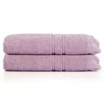 PRIME CLUB Santa Monica Hand (Set of 2) - Ultra Soft, Super Absorbent, Quick Dry - Lavender (40 X 60 CM)