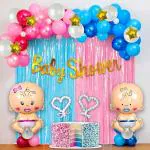 AMACO Baby Shower Decoration Items - 62 Set Baby Shower Decorations | Mom To Be Decoration Items Set | Baby Shower Balloons (Baby Shower Decoration Items - 62Pcs)