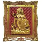 Winsome Collection Radha Krishna Wall Hanging Photo Frame Decor Gift - 33 cm (Multicolor Plastic)