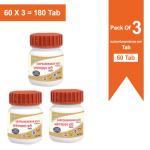 SBS Sarpgandhaghan Vati - Treats Insomnia, High BP, Hysteria - 60 Tablets (Pack Of 3)