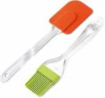 HighClaire Silicone Brush and Spatula Combo Kitchen Tool Set (Multicolor)