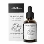 Thebellusco Face Serum 10% Niacinamide for Acne Marks, Dark Spots and Blemishes with Hyaluronic Acid and Zinc - 30ml