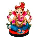 Shopmefast Multicolor Clay Ganesha Ganpati Statue