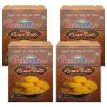 HEERALAL'S Bikaneri Kesar Bati | 4Kg (1Kg x 4) | Rajasthani Mithai | 20 Piece Per Tin Packing | Festival Gift Pack