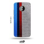Tweakymod Printed Leather Strips Back Cover For Moto G5 Plus