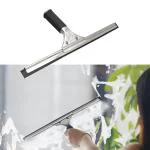 TARGET HYGIENE Stainless Steel Glass Wiper Squeeze 35 cm Medium (Black)