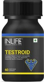 Inlife Testroid Supplement for Men with Zinc Monomethionine-60 Veg Caps (60 No)
