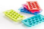 Tatatiya 14 Grid (Pack of 3) Heart Shape Ice Cube Tray, Chocolate Mould Refrigerator Ice Cube for Cocktail, Whiskey, Fruit Juice, Soft Drink (Multi Color)