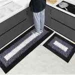 ROUSN Doormat for Bed Room/Living Room/ Out Door/ Kitchen Door/ Office Doormat (Pack of 2)