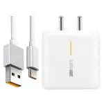 mPix 65Watt Charger Combo Compatible With Oppo Reno 6/F19 Pro+ 5G/ F19/ A77s/ A76/ A78 5G/ Reno8 Pro/ Reno 8T/ F19 Pro Plus 5G/ K10 5G/ F21 Pro 5G