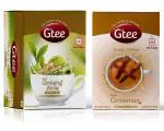 GTEE Green Tea Bags - Ginseng & Cinnamon Tea Bags, 25 Tea bags (Pack of 2)