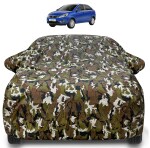 Mockhe Tata Zest Car Cover with Mirror Pocket and Soft Cotton Lining,Waterproof Tata Zest Car Body Cover, Army Print