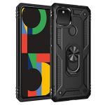 Lustree Google Pixel 5a 5G Black Thermoplastic Polyurethane Shockproof and Scratch Resistant Mobile Back Cover - 18 x 5 x 0.05 cm