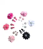 Shivoria Clips Flower Hair Clips Set Baby Hairpin for Kids Girls Hair Accessories(6 Card)