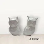 Asad Enterprise Resin Owl Pair for Home Office decor Showpiece gift item 7x6x13cm Multicolor