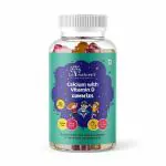 LA NATURE'S WE CARE YOUR HEALTH Calcium with Vitamin D Gummies for Kids Vegetarian Friendly, Gluten Free for Healthy Teeth & Bones made in USFDA Facility - 30 Gummies (Mango & Strawberry Flavor)