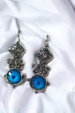 Ventrix Blue Stone Earrings - Radiance and Elegance in Sunshine Hues