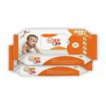 Coo Coo Baby Wet Wipes, Soft Moisturizing with Flip-Flope - 80 Count (Pack of 2)