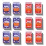 272 premium playing cards,bridge size,12 decks of cards (pack of 12) (Red & Blue)