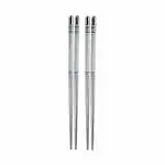 Hichaki Stainless Steel Chopsticks 2Pairs Premium Reusable Easy to Use Chop Stick | Dishwasher Safe And Lightweight | Reusable