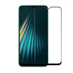 Hobbytronics Realme 5i Black Tempered Glass Scratch Resistant, Anti Fingerprint with Bubble Proof, Screen Protectors (18 x 10 x 2 cm)