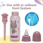 Adore Advanced CONTANGO- The Ventilated Anti-Colic Stem Baby Feeding Bottle- 250ml- Pink