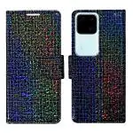 Dhar Flips Glitter Flip Cover for VIVO V30 5G | Magnetic Case | Shock Absorbent | Flip Cover VIVO V30 5G