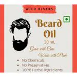 WILD RIVERS Herbal Beard / Moustache Growth Oil for Grooming & Softening beard for men - 30ml