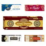 CHAMUNDI PURE NATURAL HALMADI FLORA DHOOP STICKS COMBO PACK, Paradise, Royal empire, Jolif vonder, Eagle oudh, Divine wood ( Set of 5)