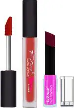 OUR BEAUTY Maroon Lipstick Long Lasting Creamy Matte Lipstick And Liquid Matte Lipstick 20, 4 G