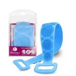 Majestique Silicone Bath Body and Skin Brush Belt, Body Back Scrubber ,Easy to a Clean Eco Friendly ,Long Lasting for Women & Men-Multicolor