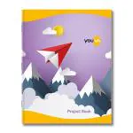 Youva Navneet| Soft Bound| Project Notebook- Rainbow| 22x28 cm| Interleaf| 32 Pages| Pack of 3