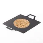 The Indus Valley Iron Square Tawa/Tava for Dosa/Chappati/Naan with Twin Handle | 12 Inch, 3.1Kg, Gas&Induction-Friendly | Pre-Seasoned,100% Toxin-Free,Naturally Non-Stick,Long Lasting