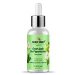 SKINNYSWEET Green Apple Face Serum 2% Alpha Arbutin Niacinamide 1.0 fl oz face serum (30 ML)