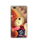 Casotec Teddy Bear DesignPrinted Silicon Soft TPU Back Case Cover for Lava V2s