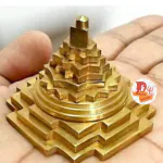 DARIDRA BHANJAN - maha meru Shree Yantra Original maha meru Shree Yantra Original meru Yantra in Pure Brass Gold Polished Spiritual Powers (Size 5x5 inches, Approx Weight - 150 Gram)