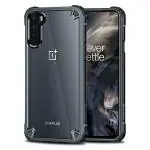 KAPAVER Oneplus Nord Grey Plastic, Thermoplastic Polyurethane Shock Absorbent Back Cover 21.7 x 11.4 x 1.7 cm