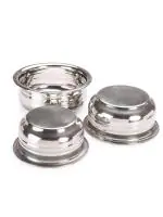 Kitchen Krafts 3pcs Flat Bottom Urli Set 8x10