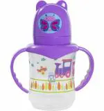 Tinny Tots; BABY PRODUCTS Nipple and Twin Handles Purple Polypropylene Sipper Feeding Bottle 250 ml