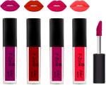 OUR BEAUTY Multicolor Kiss Proof Velvet Matte Liquid Lipstick 20, 16 Ml (Pack Of 4)