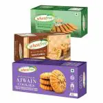 Wheafree Gluten Free Elaichi Cookies (200g), Jeera Cookies (200g) & Ajwain Cookies (200g) Combo Pack | Lactose Free | No Maida | Best Tea Time Snacks