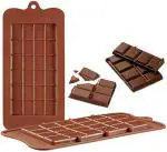 BAKEMO Single Cavity Chocolate Bar Mould Silicone Dairy Milk Shape Chocolate Mould for Cake Decorating Candy Jelly Chocolate Waffle Pack of 1