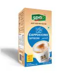 Senso Instant Cappuccino Coffee latte Premix | Hot & Cold Coffee |Premix Readymade Mix pouch | Easy to Carry | Instant Coffee Powder Premix Sachets (Cappuccino) (5+1 free) type of latte coffee
