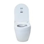 JAQUAR SOLO Range Rimless Wall Mount WATER CLOSET / TOILET BOWL (White) | 375x520x400 mm, PP Soft Close Seat Cover | Western Toilet/Water Closet(EWC) For Bathroom | SLS-WHT-6953BIPPSM