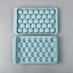 ODD M EVEN Plastic Round Ice Cube Tray Ball Maker Reusable Flexible Round Ice Cube Trays for Freezer Mini Circle Making 33 Sphere Large Size Molds for Whiskey Multicolor (pack of 1)