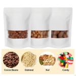 Pocheon - 400 gm Capacity - 50 pcs - Matt White - Reusable Stand up Standee Zip Pouch