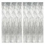 WISHKEY Tinsel Foil Curtain (Pack of 3)